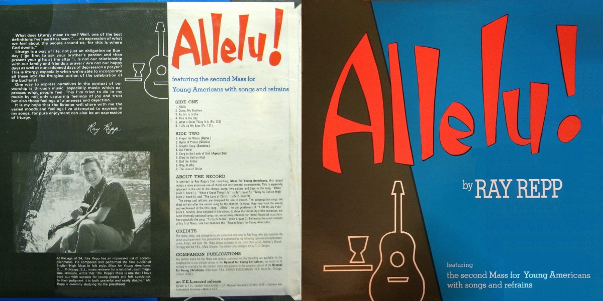 Ray Repp - Allelu! (F.E.L. 1966) LP Back and Front Cover Art