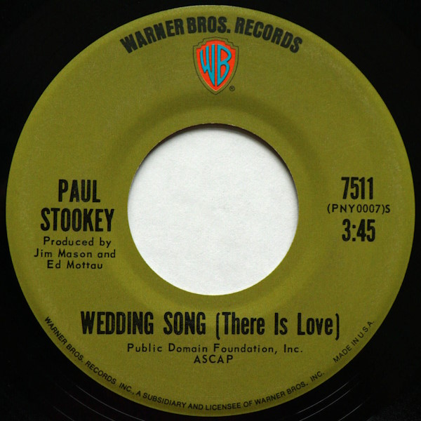 Wedding Song (There is Love) / Give a Damn [7-inch single]