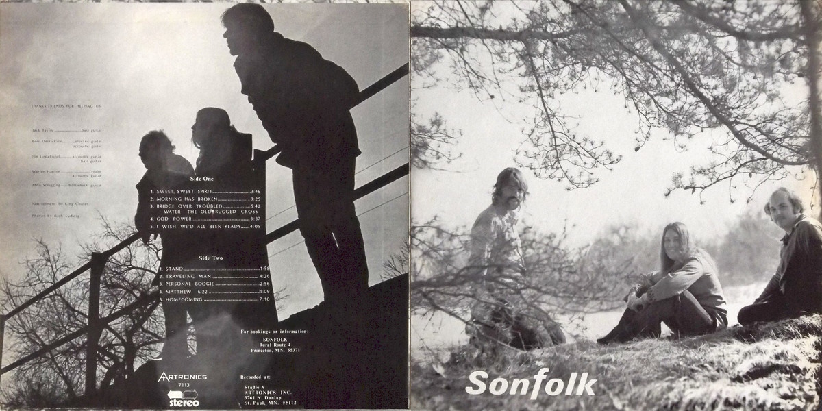 Sonfolk - Sonfolk (Artronics 1971) LP Back and Front Cover Art