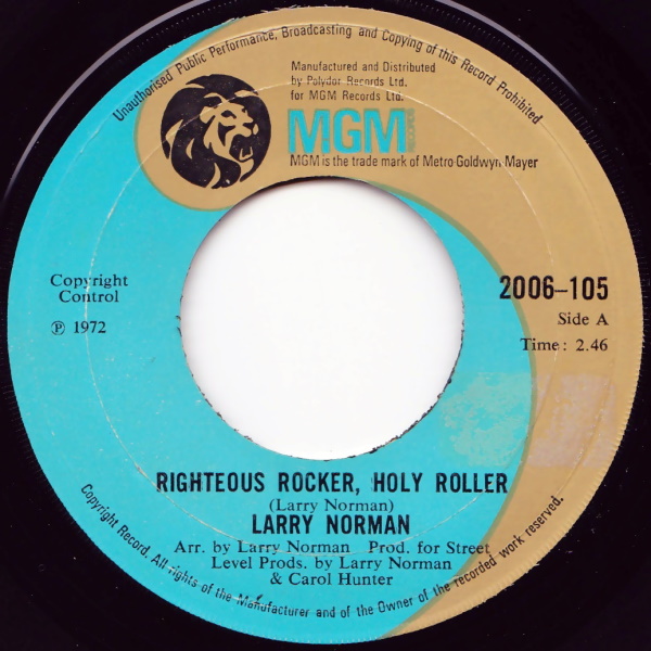Righteous Rocker, Holy Roller / Peace, Pollution, Revolution [7-inch single]