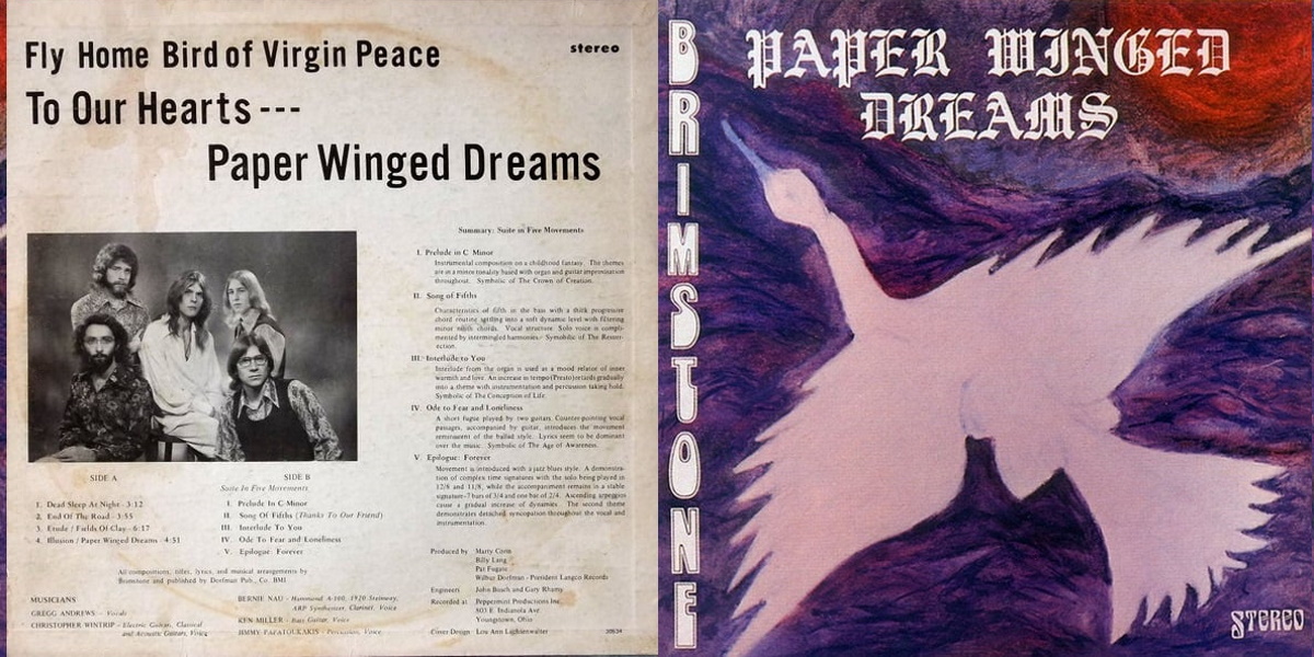 Brimstone - Paper Winged Dreams (Brimstone Records 1973)