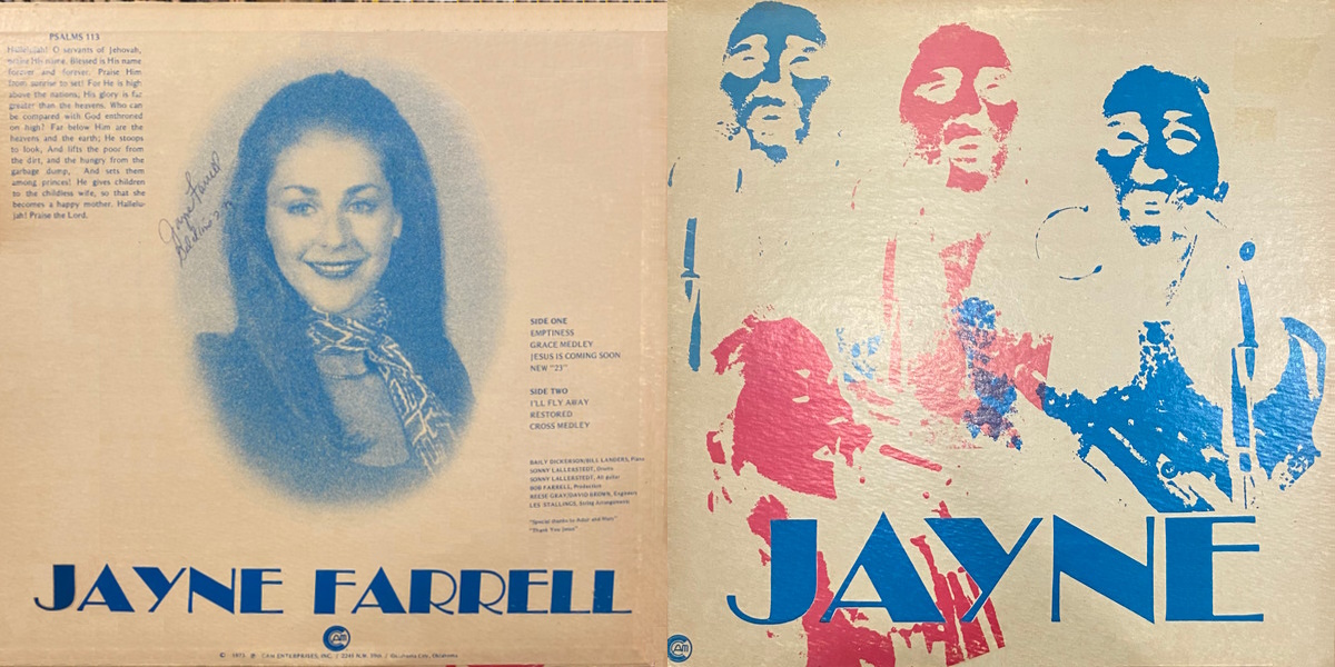 Jayne Farrell - Jayne (CAM 1973) EP Back and Front Cover Art
