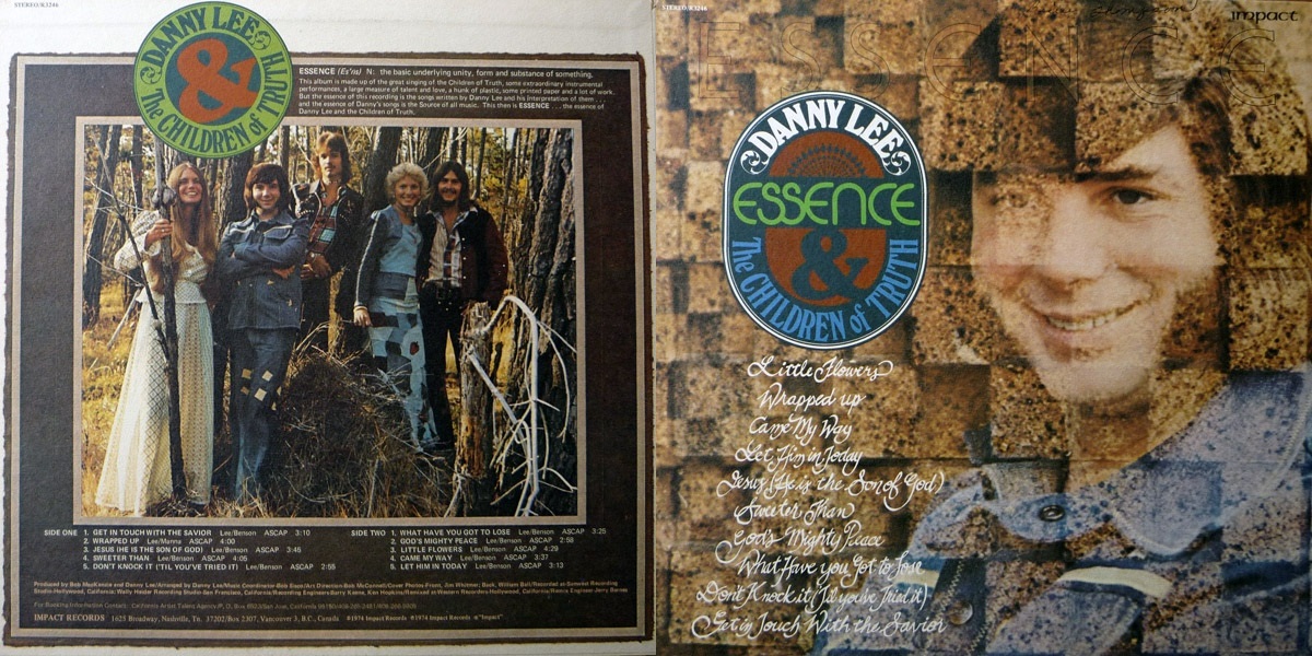 Danny Lee & The Children Of Truth - Essence (Impact Records 1974) LP Back and Front Cover Art