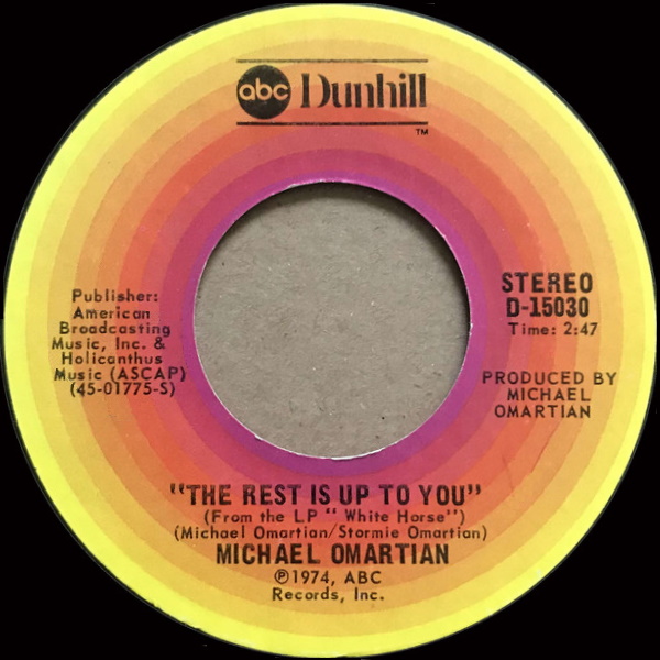 The Rest is Up to You / Fat City [7-inch single]