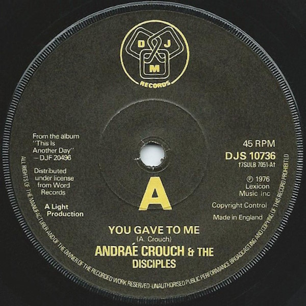 You Gave to Me / Polynesian Praise Song [7-inch single]