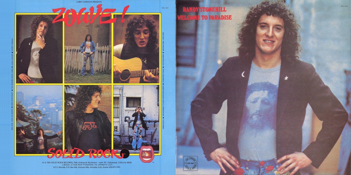 Randy Stonehill – Welcome to Paradise (Solid Rock Records 1976) LP Back and Front Cover Art