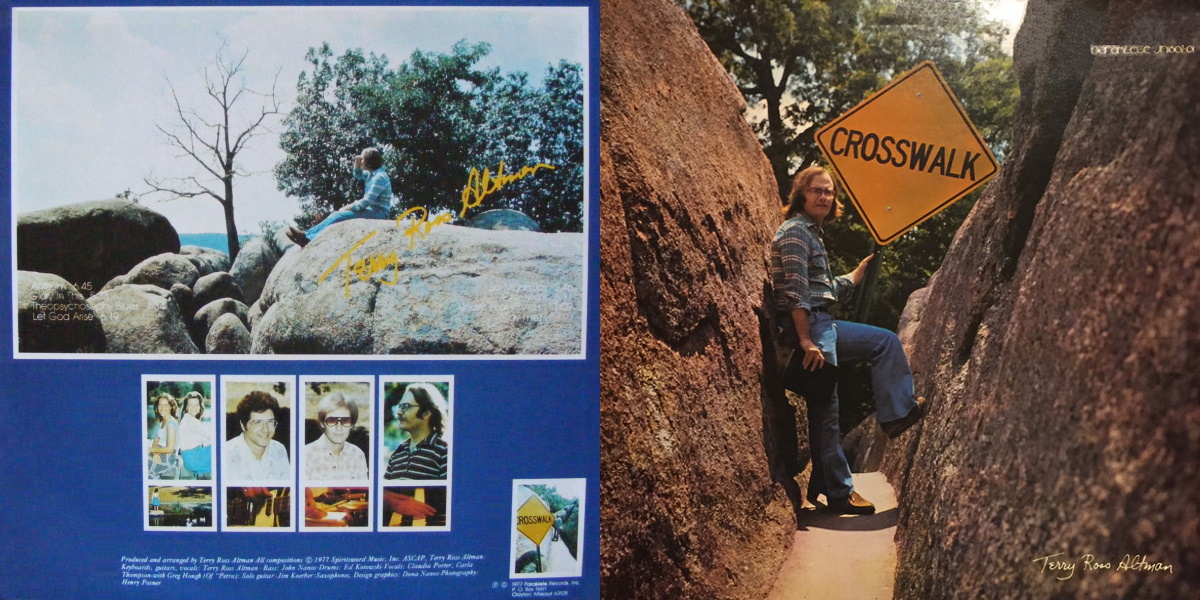 Terry Ross Altman - Crosswalk (Paraklete Music 1977) LP Back and Front Cover Art