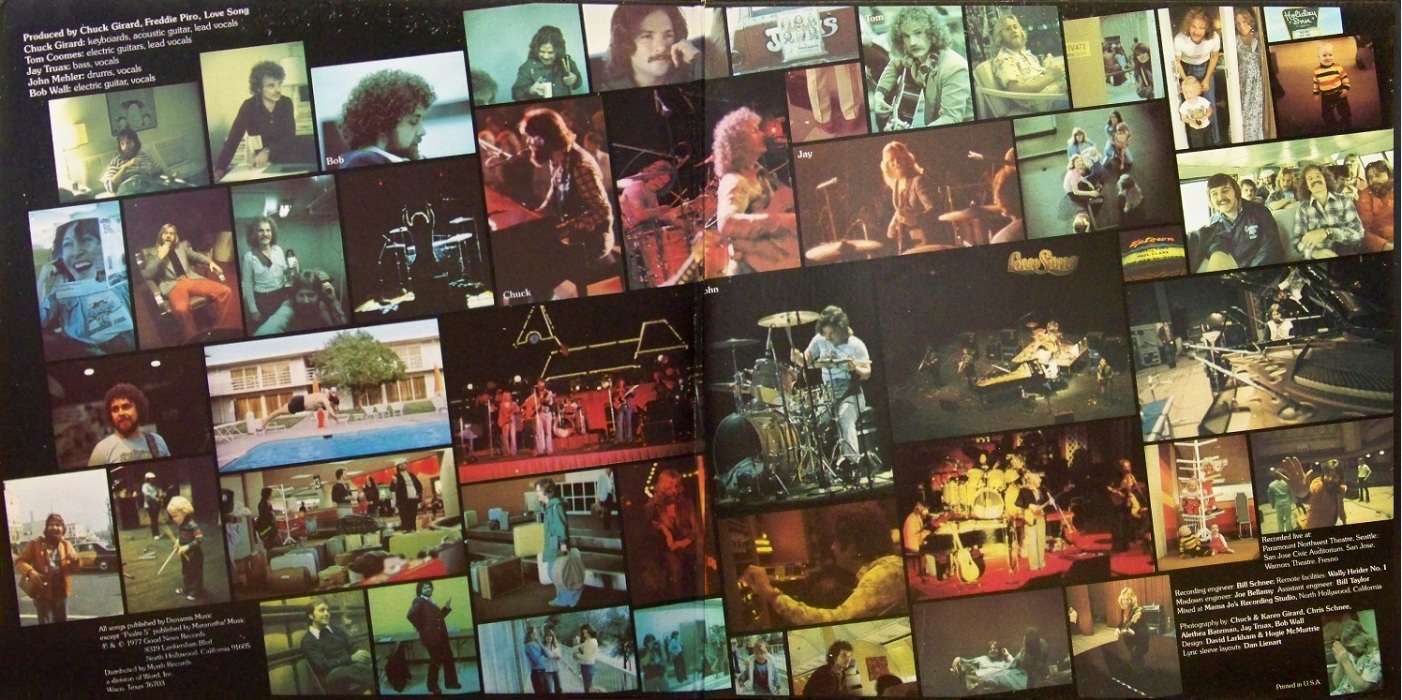 Love Song – Feel The Love (Good News Records 1977) LP Gatefold Cover - Inside