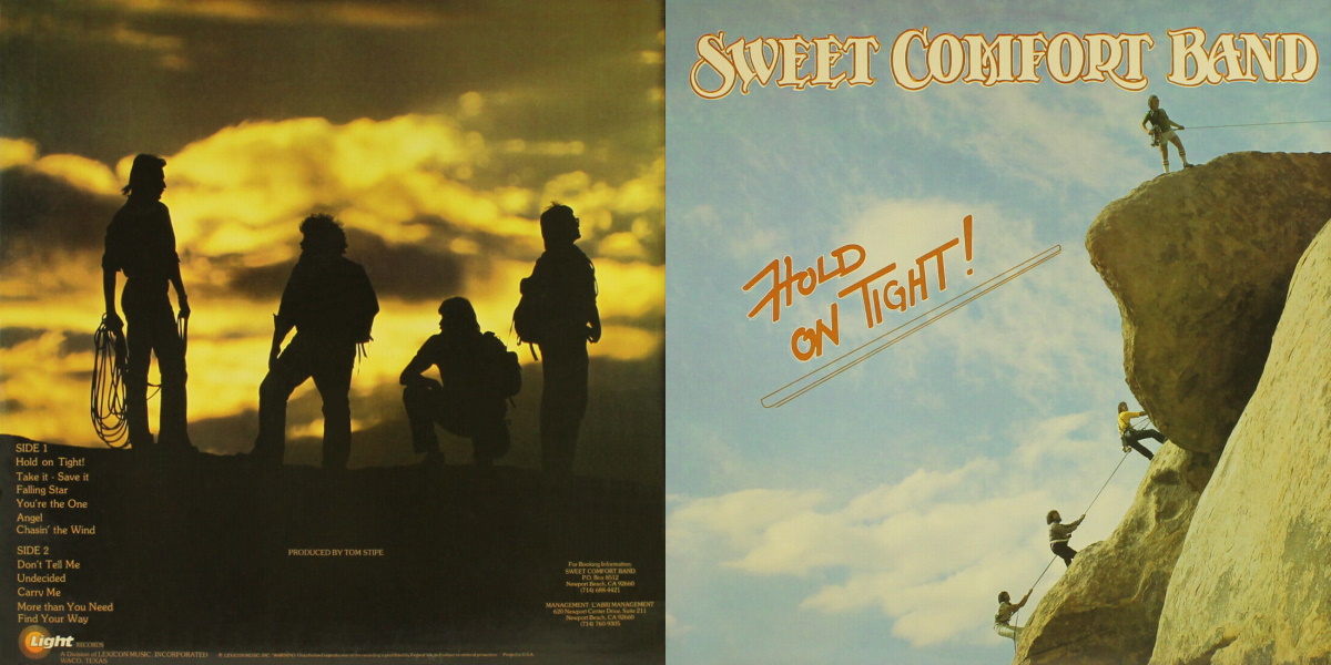 Sweet Comfort Band - Hold on Tight! (Light Records 1979) LP Back and Front Cover Art
