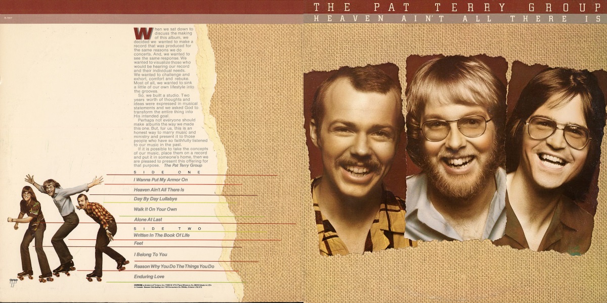 Pat Terry Group – Heaven Ain’t All There Is (Chrism 1979) LP Back and Front Cover Art