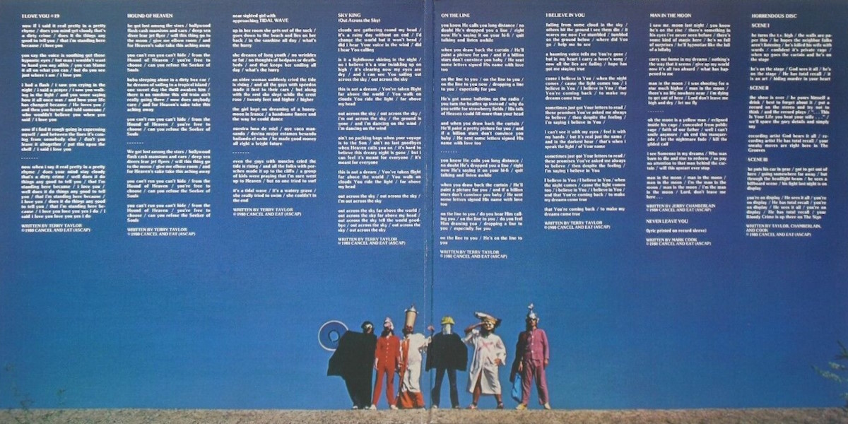 Daniel Amos - Horrendous Disc (Solid Rock Records 1981) Gatefold Cover, Inside