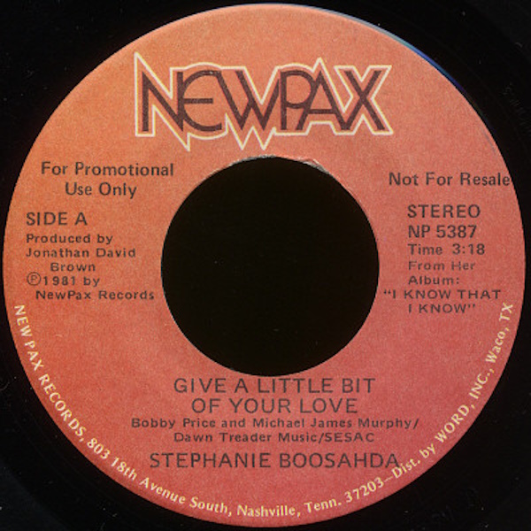 Give a Little Bit of Your Love [7-inch single]