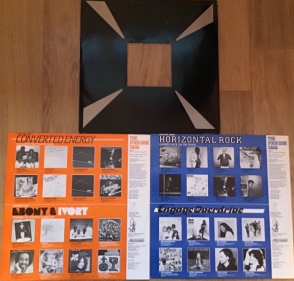 Various Artists - The Four Side Saga (Buzz 1982) LP Sleeve, Die Cut Front and Back