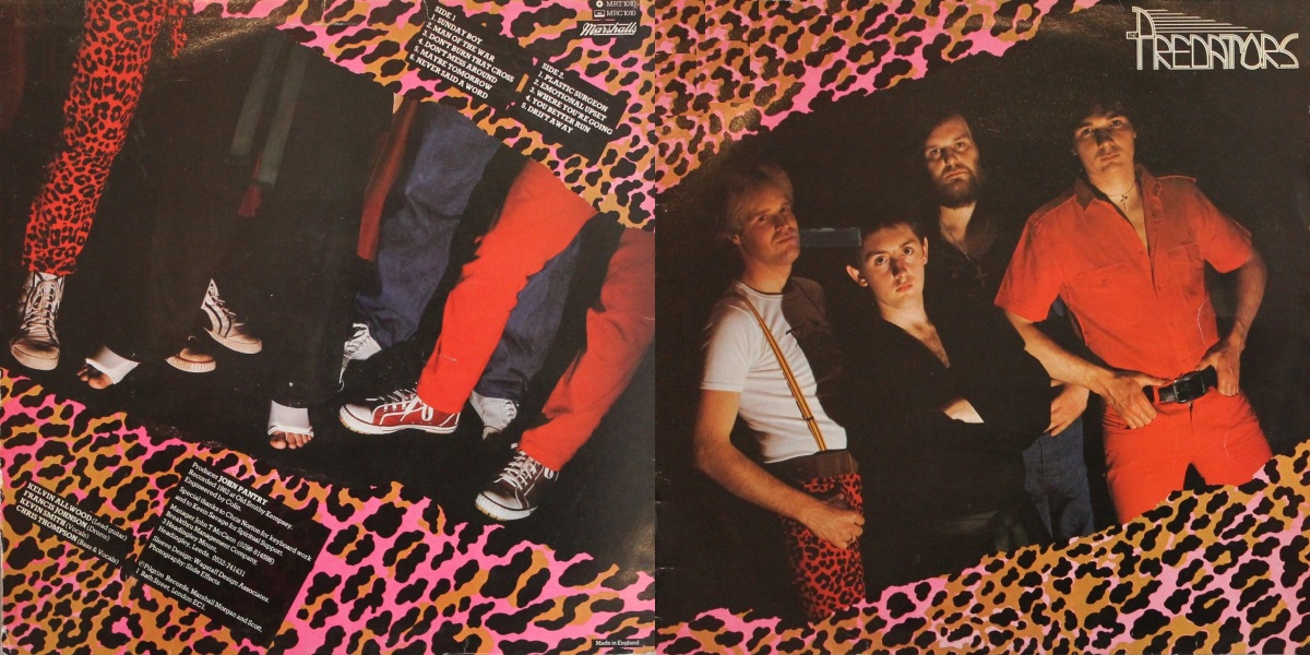 The Predators - The Predators (Marshalls 1982) LP Front and Back Cover Art