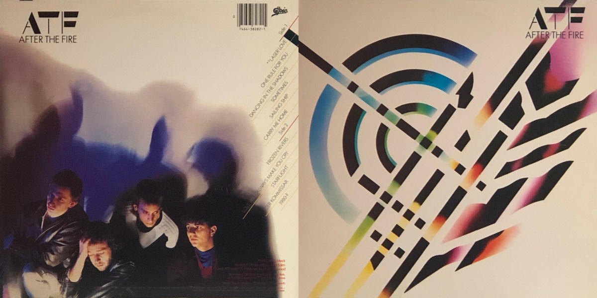 After The Fire - ATF (Epic Records 1982) LP Back and Front Cover Art