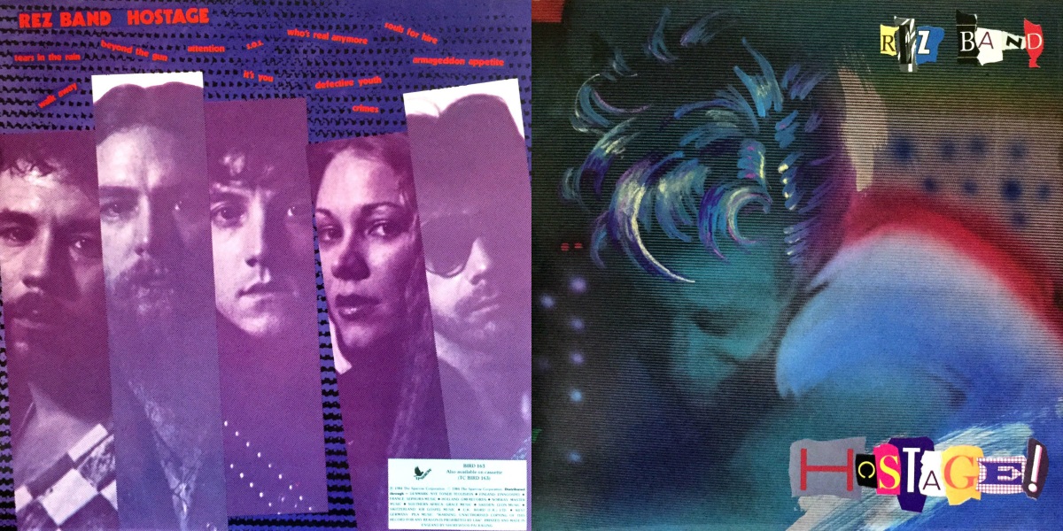 Rez Band - Hostage! (Sparrow Records 1984) LP Back and Front Cover Art