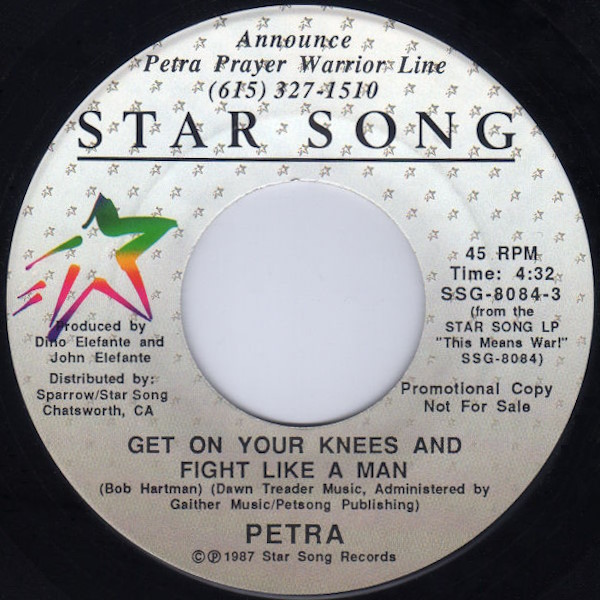 Get On Your Knees and Fight Like a Man [7-inch single]
