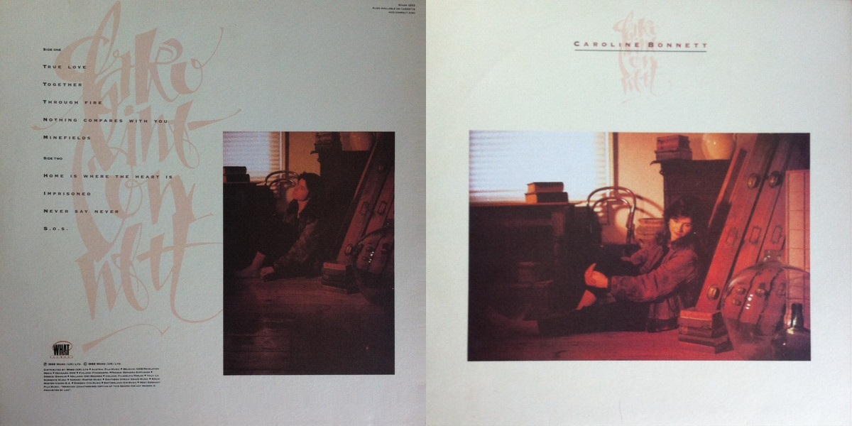 Caroline Bonnett - Caroline Bonnett (What? Records 1988) LP Back and Front Cover Art