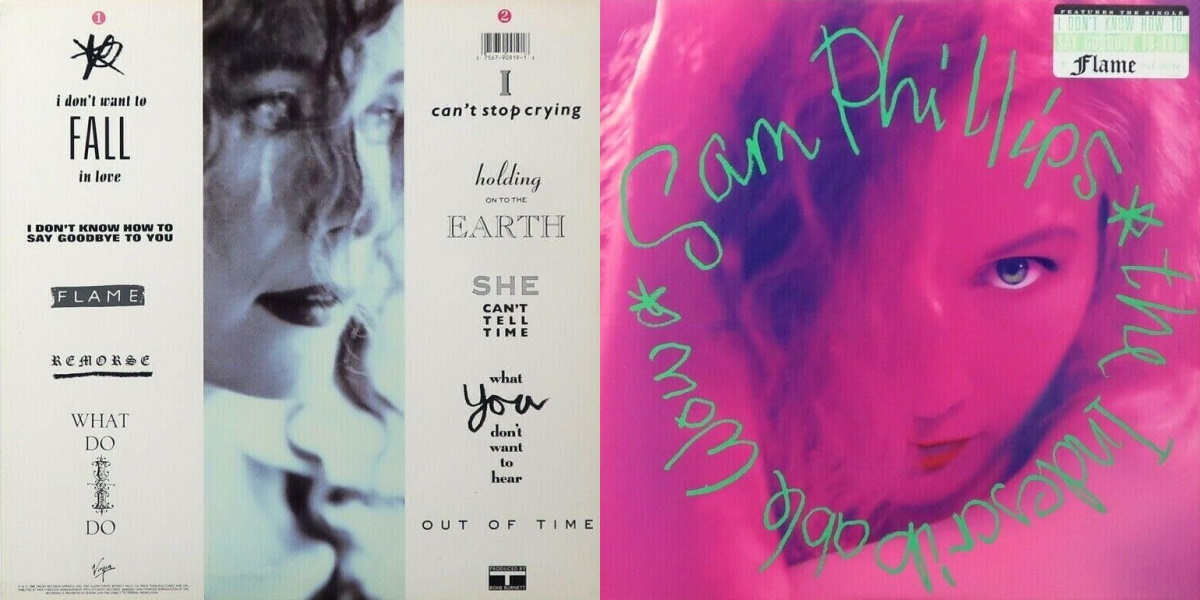 Sam Phillips - The Indescribable Wow (Virgin Records 1988) LP Back and Front Cover Art