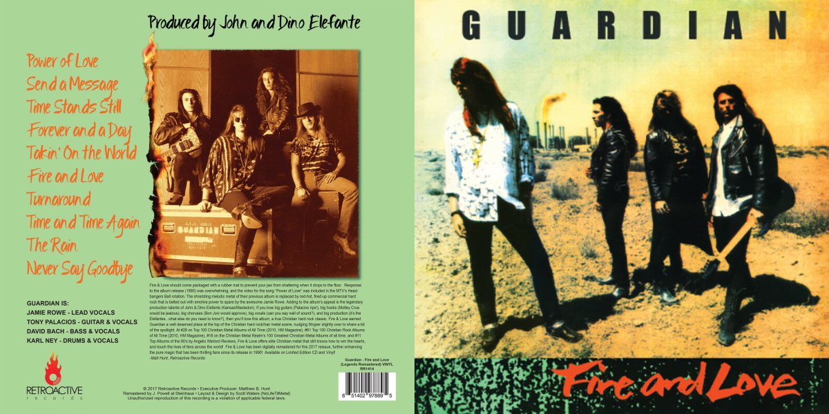 Guardian - Fire and Love (Retroactive Records 2017) Vinyl Edition
