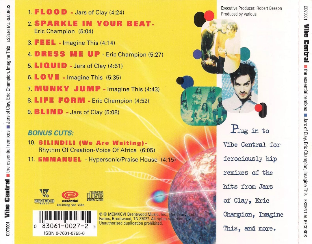 Various Artists - Vibe Central (The Essential Remixes) (Essential Records 1996) CD back