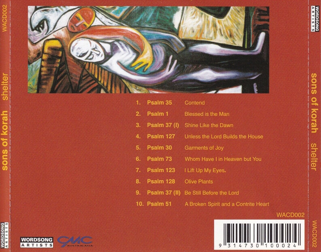 Sons of Korah - Shelter (Wordsong Artists 2002) CD back