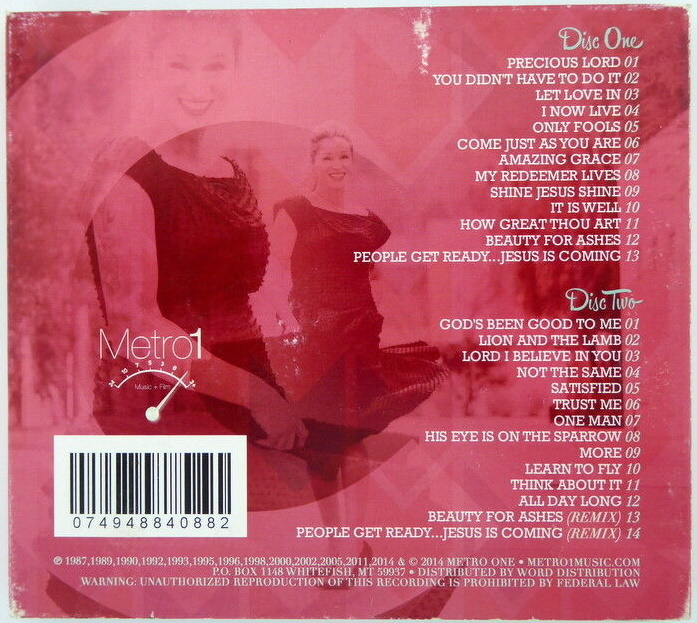 Crystal Lewis - Twenty Five (Metro One Recordings 2014) CD back