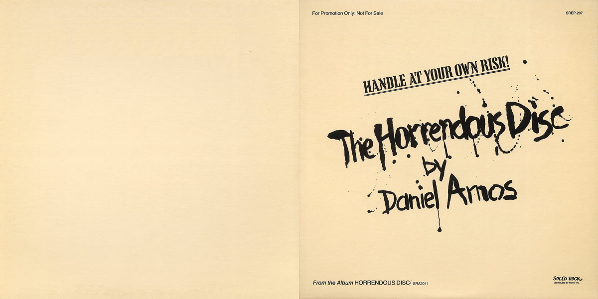 Daniel Amos - The Horrendous Disc Promo EP (Solid Rock Records 1980) 12-inch EP Back and Front Cover Art