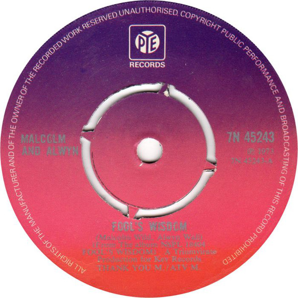 Fool's Wisdom / Things Are Getting Better [7-inch single]