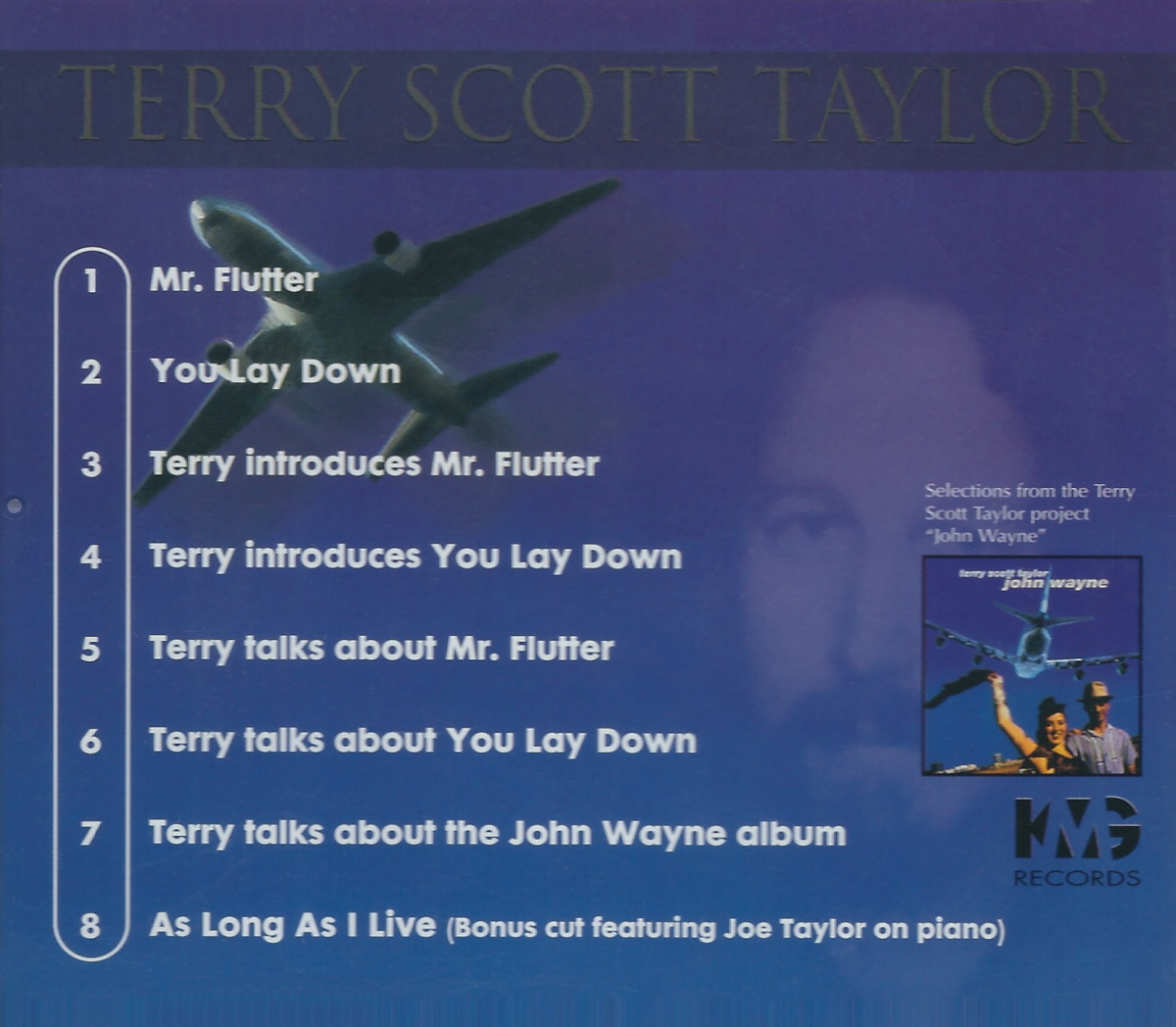 Terry Scott Taylor - Mr. Flutter (KMG Records 1998) CD Maxi-single Back