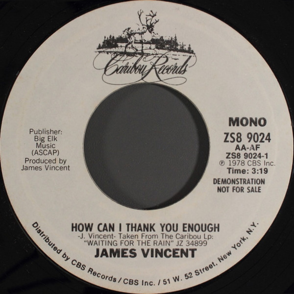 How Can I Thank You Enough [7-inch single]