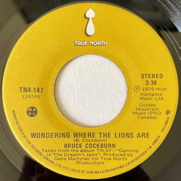 Wondering Where the Lions Are / Rainfall [7-inch single]
