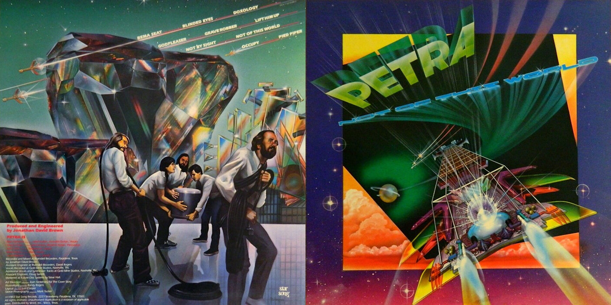 Petra – Not of this World (StarSong Records 1983) LP Back and Front Cover Art
