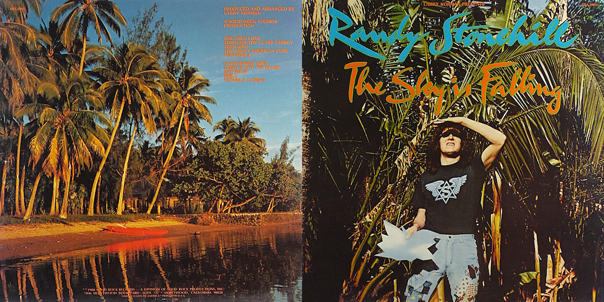 Randy Stonehill – The Sky Is Falling (Solid Rock Records 1980) LP Back and Front Cover Art