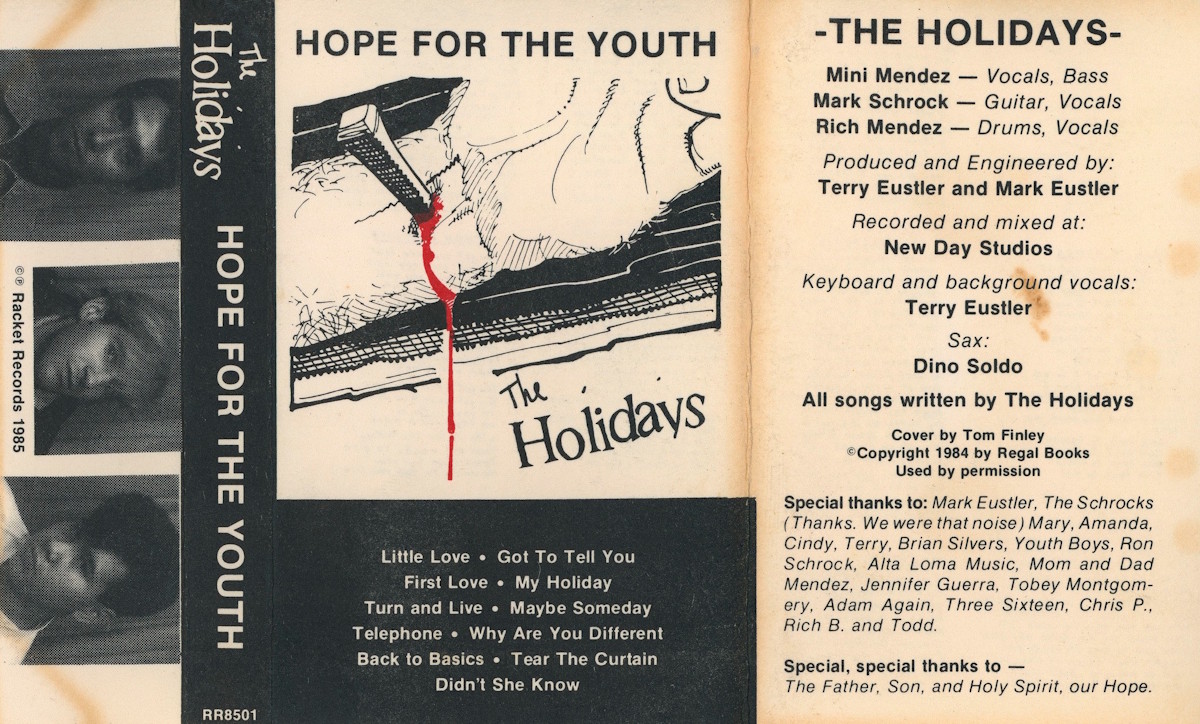 The Holidays - Hope For The Youth (Racket Records 1985) inlay
