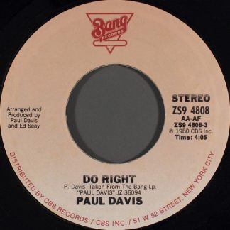 Do Right / He Sang Our Love Songs [7-inch single]