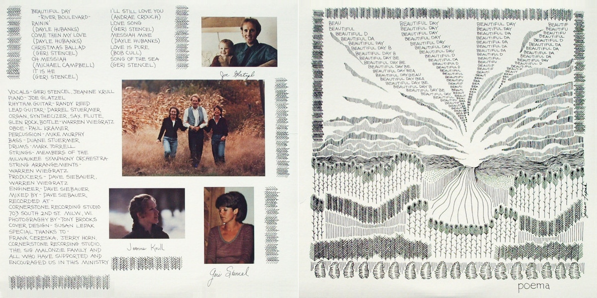 Poema - Beautiful Day (independent 1979) LP Back and Front Cover