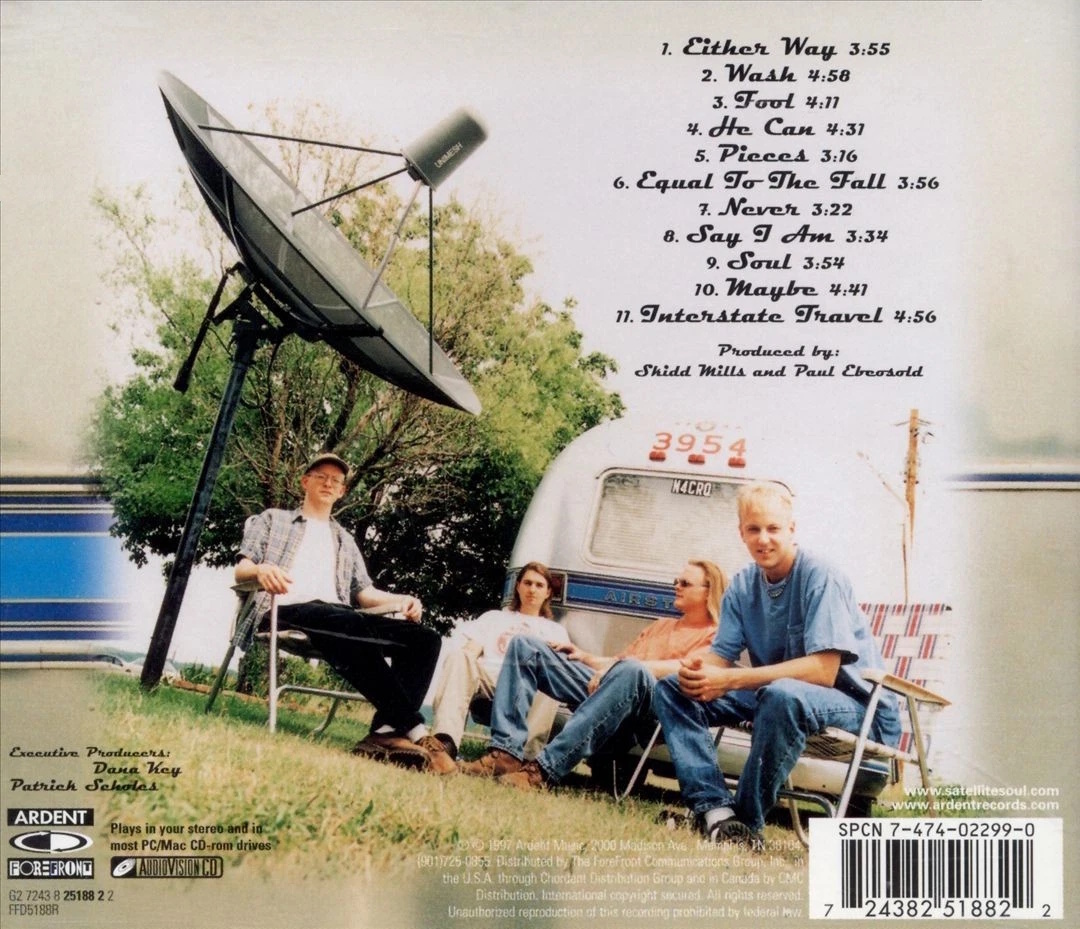 Satellite Soul - Satellite Soul (ForeFront Records 1997) CD back