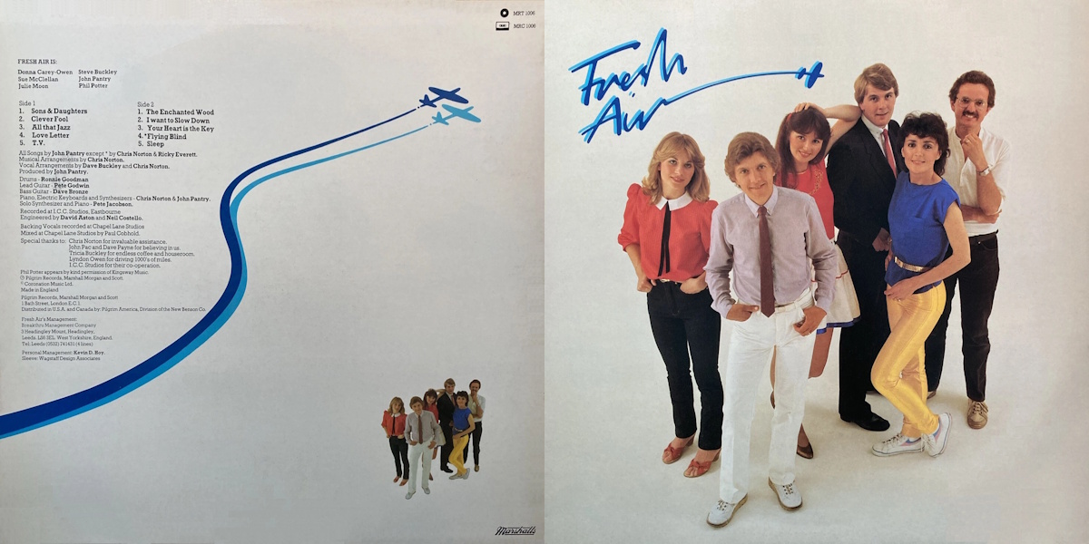 Fresh Air - Fresh Air (Marshalls 1982) LP Back and Front Cover Art