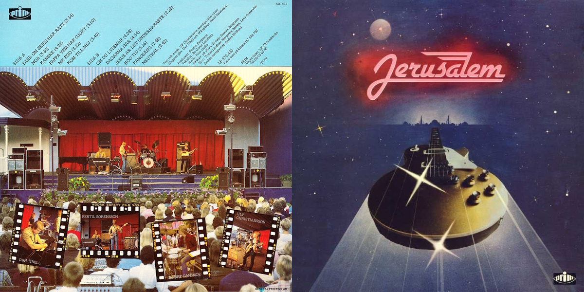 Jerusalem - Jerusalem (Prim 1978) LP Back and Front Cover Art