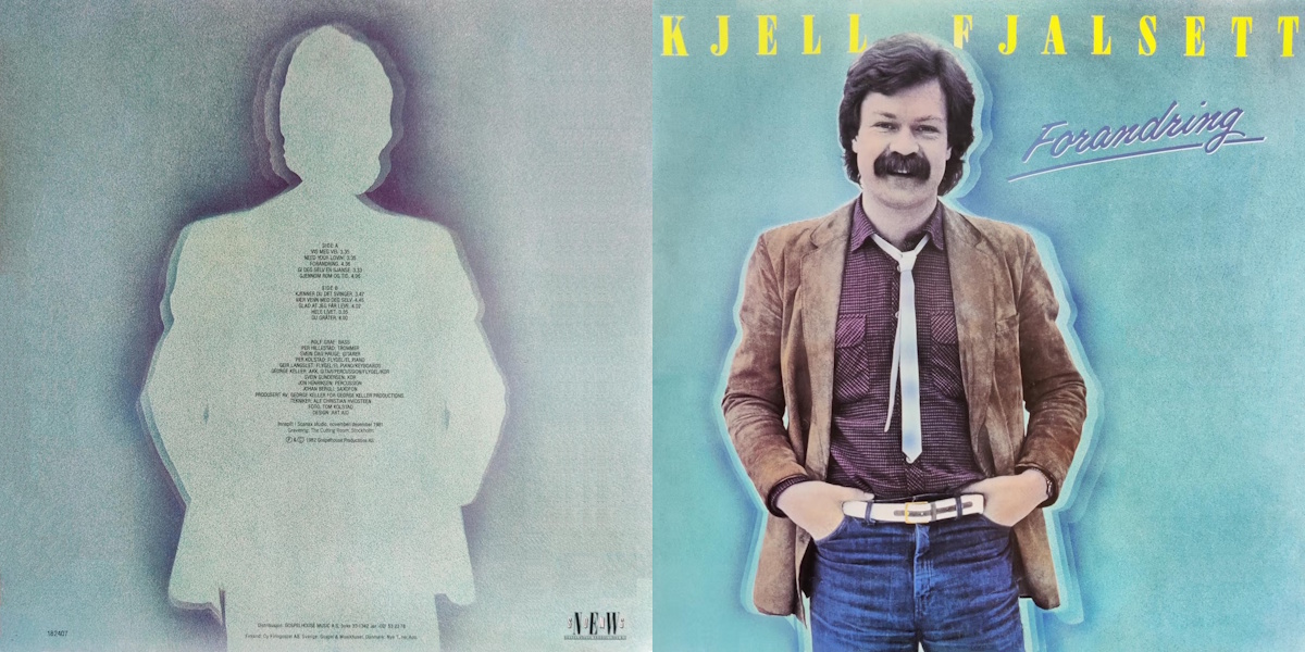Kjell Fjalsett - Forandring (New Song 1982) LP Back and Front Cover Art