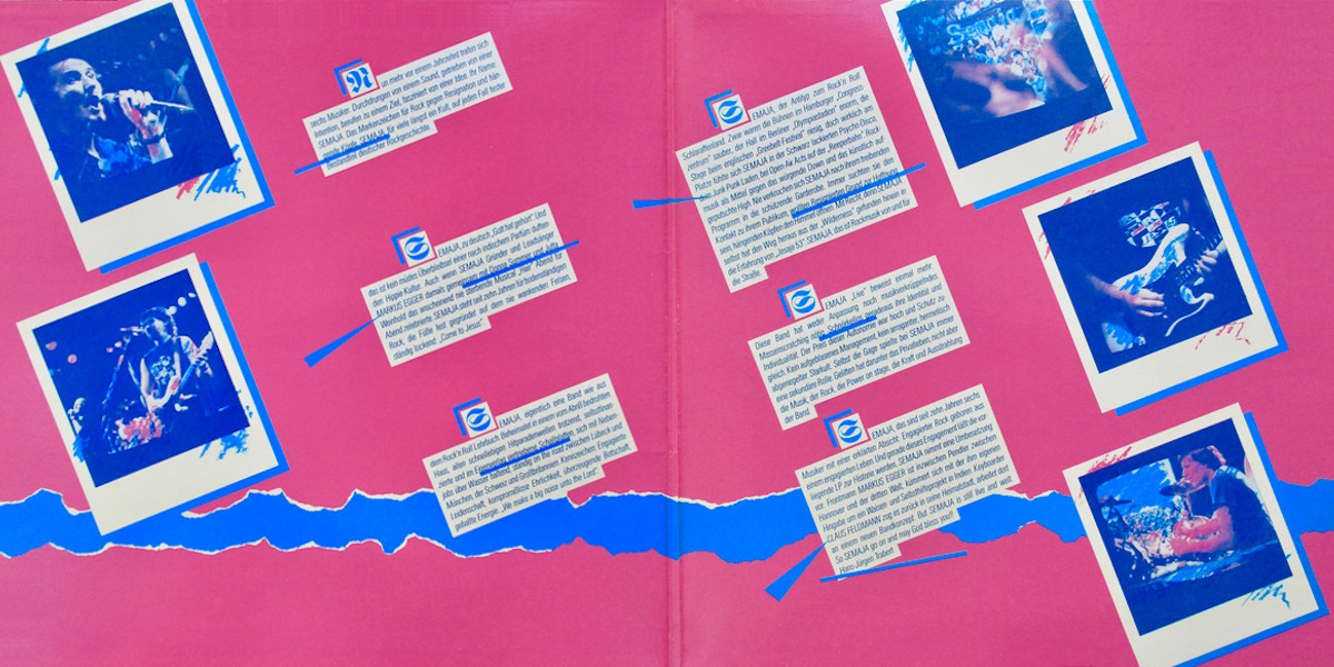 Semaja - Semaja Live (Pila Music 1985) Inside Gatefold Cover