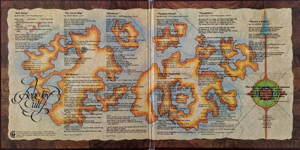 Bob & Joy Cull - Windborne (Chalace Music 1979) Inside Gatefold Cover